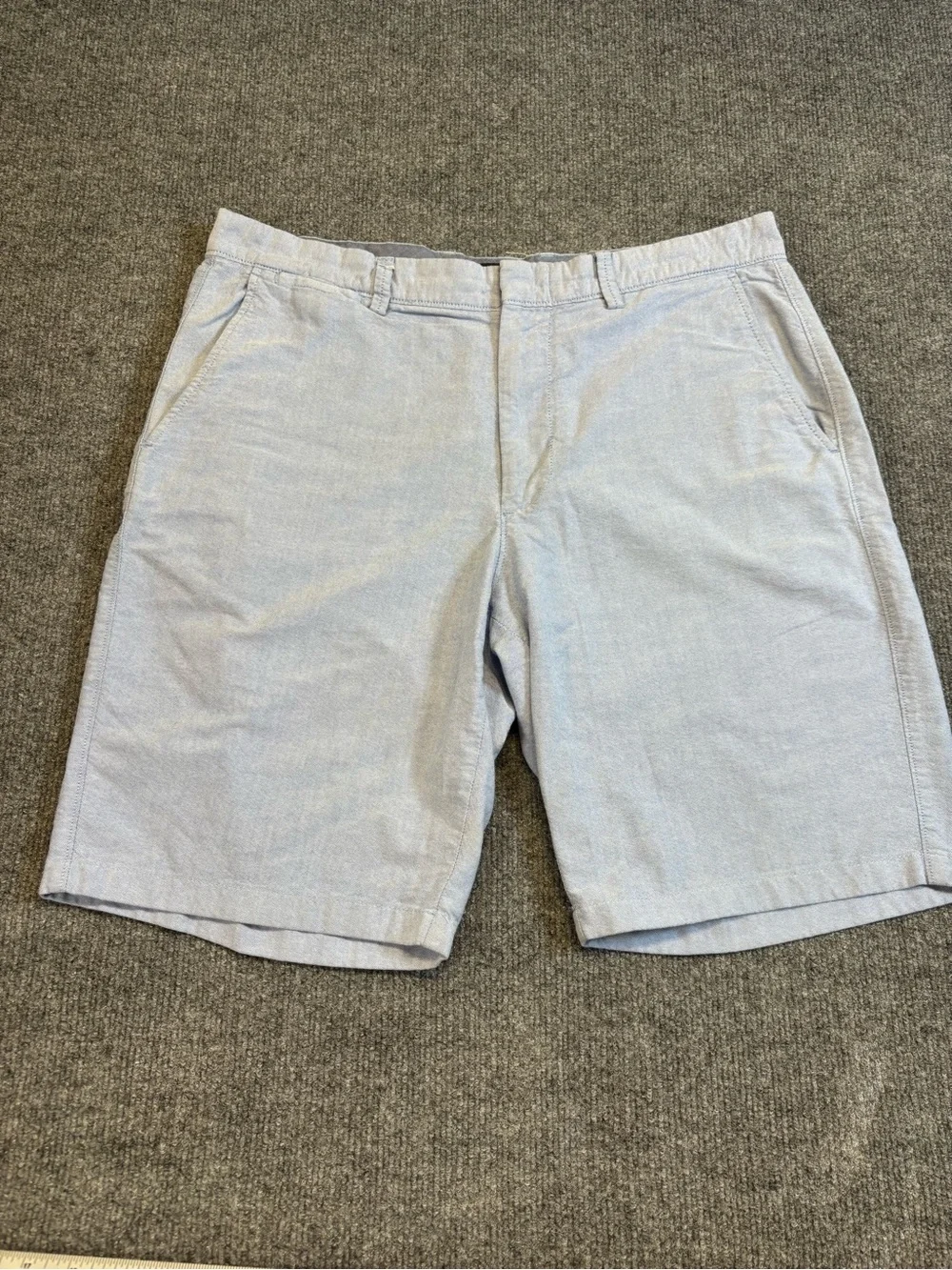 J.Crew Men's Oxford Chino Shorts Light Blue Size 35 Cotton 10